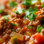 American Chop Suey served in a bowl