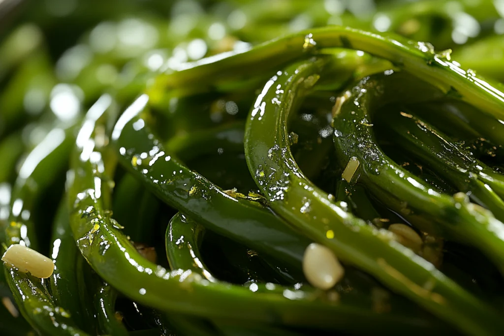 Chinese Green Beans Stir-Fry with Garlic and Ginger