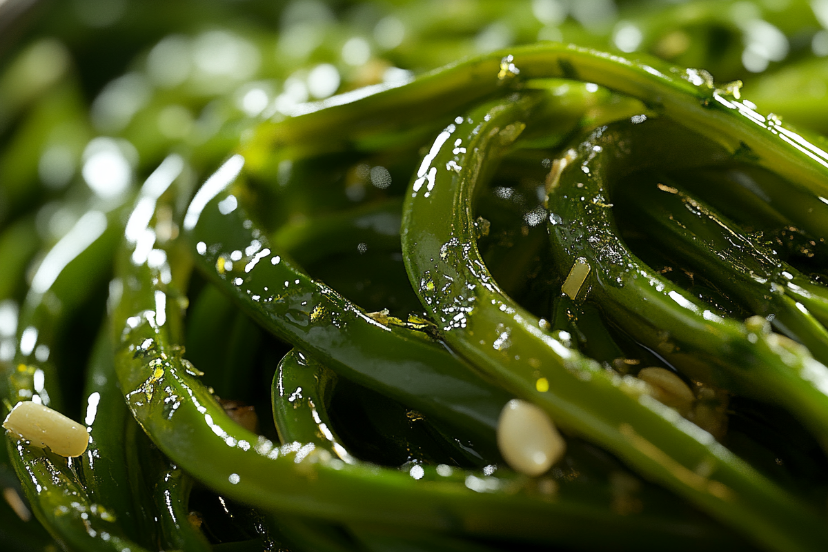 Chinese Green Beans Stir-Fry with Garlic and Ginger