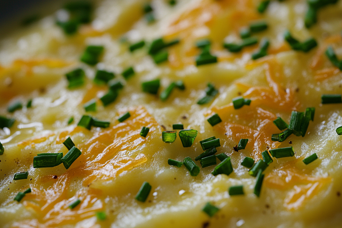 Hash brown potato soup .