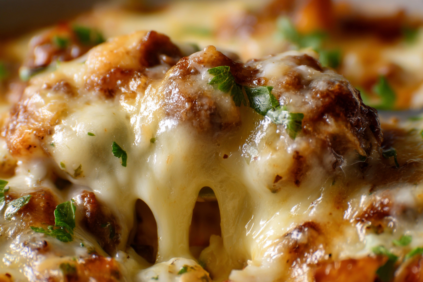  Cheesy garlic sauce for Crockpot Steak and Potato Bake