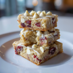 White Chocolate Cranberry Cookie Bars (Holiday Edition)